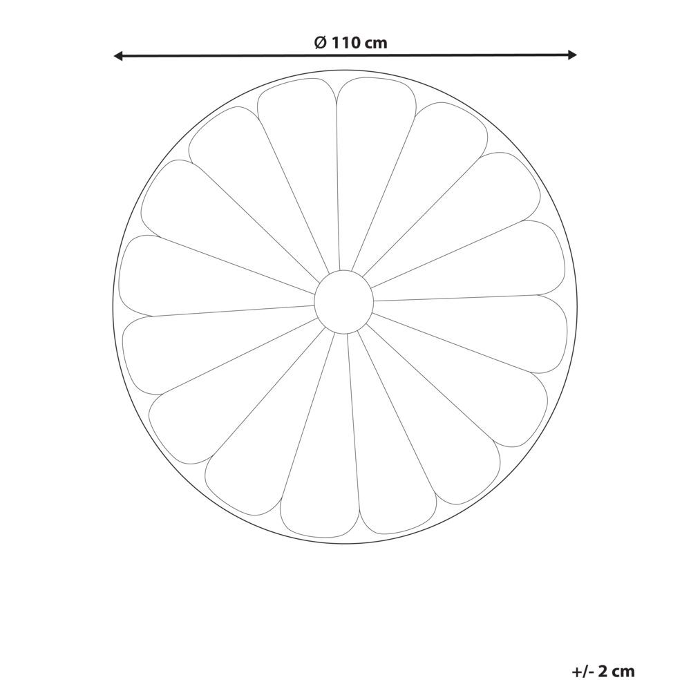 Tappeto per bambini Rosa Cotone Coperta a forma di fiore trapuntata 110 x 110 cm Asilo nido Bambini Accessorio per la cameretta