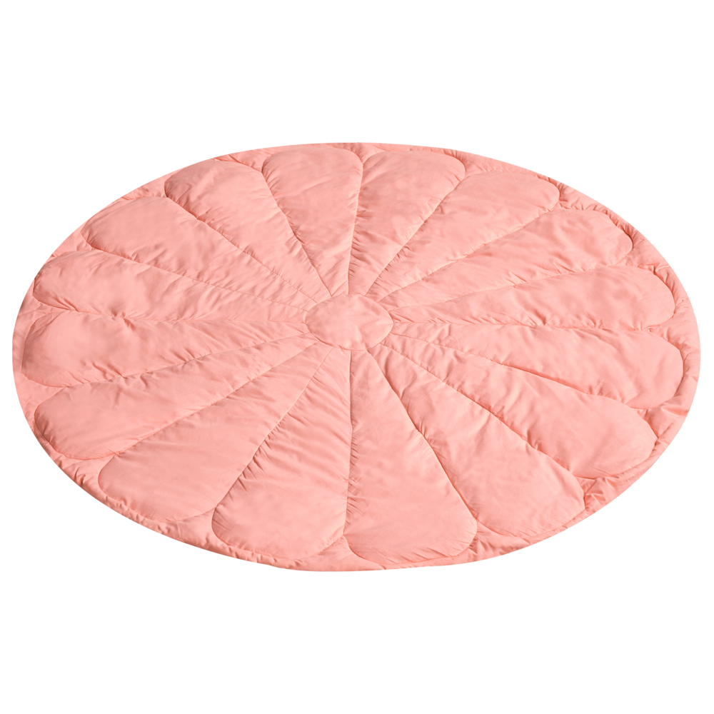 Tappeto per bambini Rosa Cotone Coperta a forma di fiore trapuntata 110 x 110 cm Asilo nido Bambini Accessorio per la cameretta