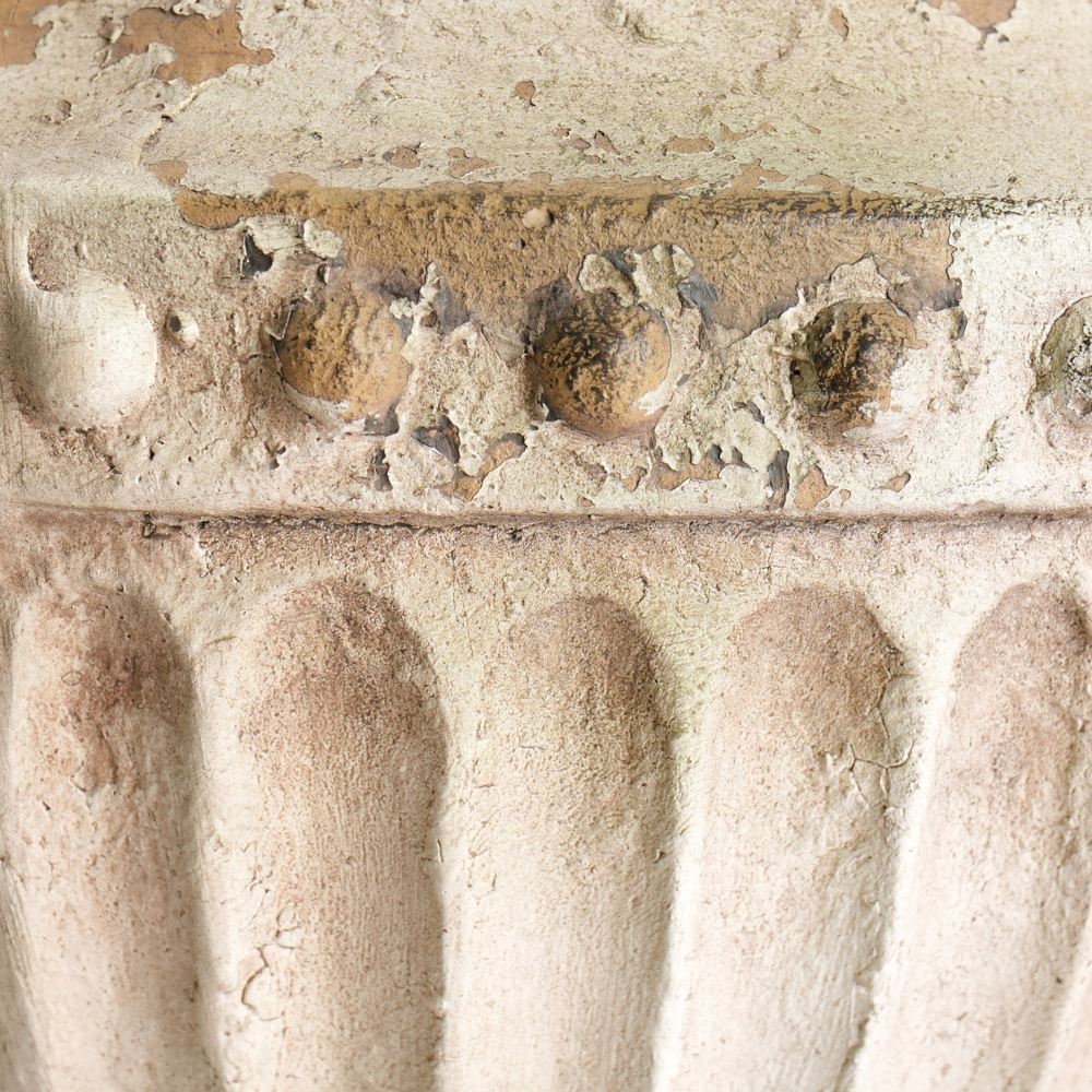Vaso per piante Beige Distressed MgO Stile Vintage Look Antico Vaso per interni e per esterni