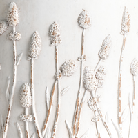 Vaso per piante bianco sporco MgO in stile vintage e anticato per interni e per esterni