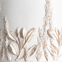 Vaso per piante bianco sporco MgO in stile antico per interni e per esterni