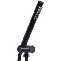 Soffione doccia in metallo nero 1 modalità di spruzzo Moderno