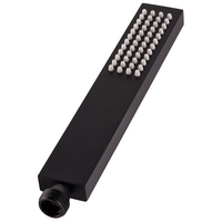 Soffione doccia in metallo nero 1 modalità di spruzzo Moderno