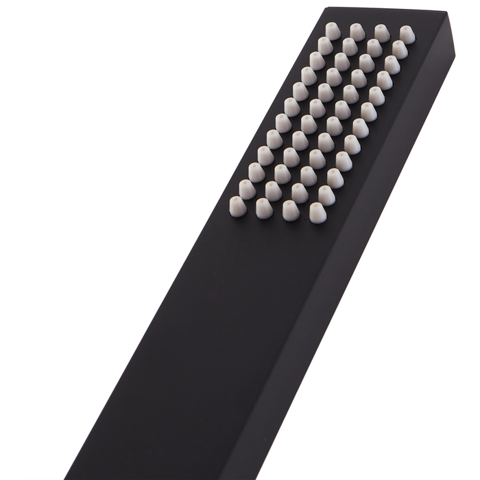 Soffione doccia in metallo nero 1 modalità di spruzzo Moderno