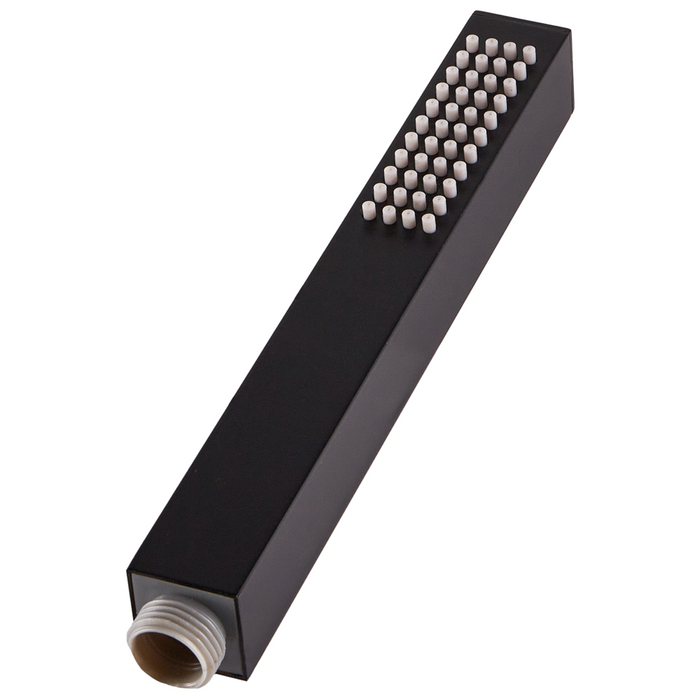 Soffione doccia in metallo nero 1 modalità di spruzzo Moderno