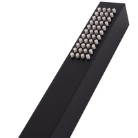 Soffione doccia in metallo nero 1 modalità di spruzzo Moderno