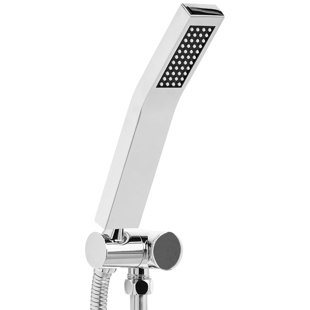 Soffione doccia in metallo argentato 1 modalità di spruzzo Moderno
