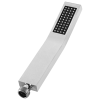 Soffione doccia in metallo argentato 1 modalità di spruzzo Moderno