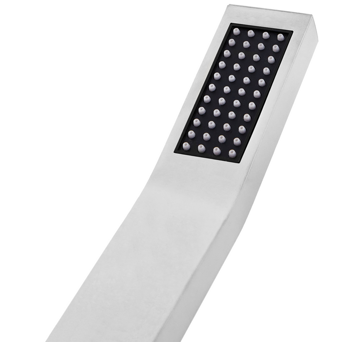 Soffione doccia in metallo argentato 1 modalità di spruzzo Moderno