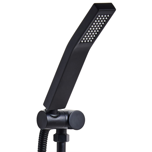 Soffione doccia in metallo nero 1 modalità di spruzzo Moderno