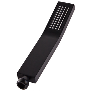 Soffione doccia in metallo nero 1 modalità di spruzzo Moderno