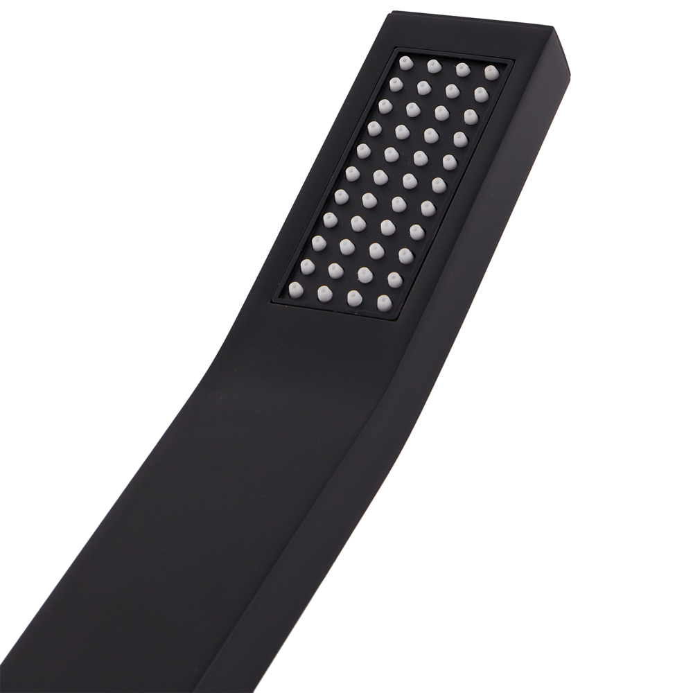 Soffione doccia in metallo nero 1 modalità di spruzzo Moderno