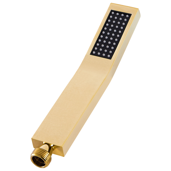 Soffione doccia in metallo oro 1 modalità di spruzzo Moderno