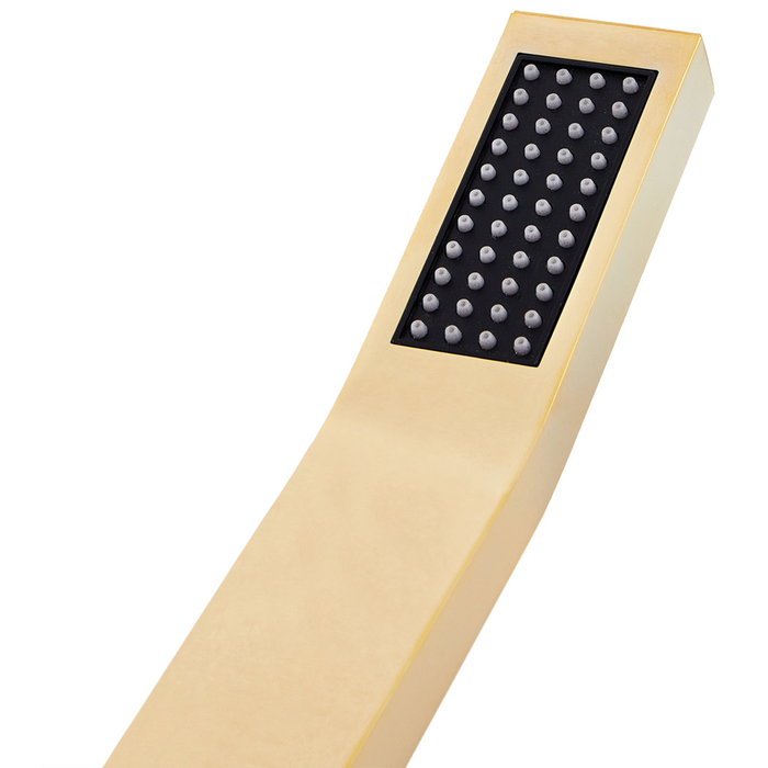 Soffione doccia in metallo oro 1 modalità di spruzzo Moderno