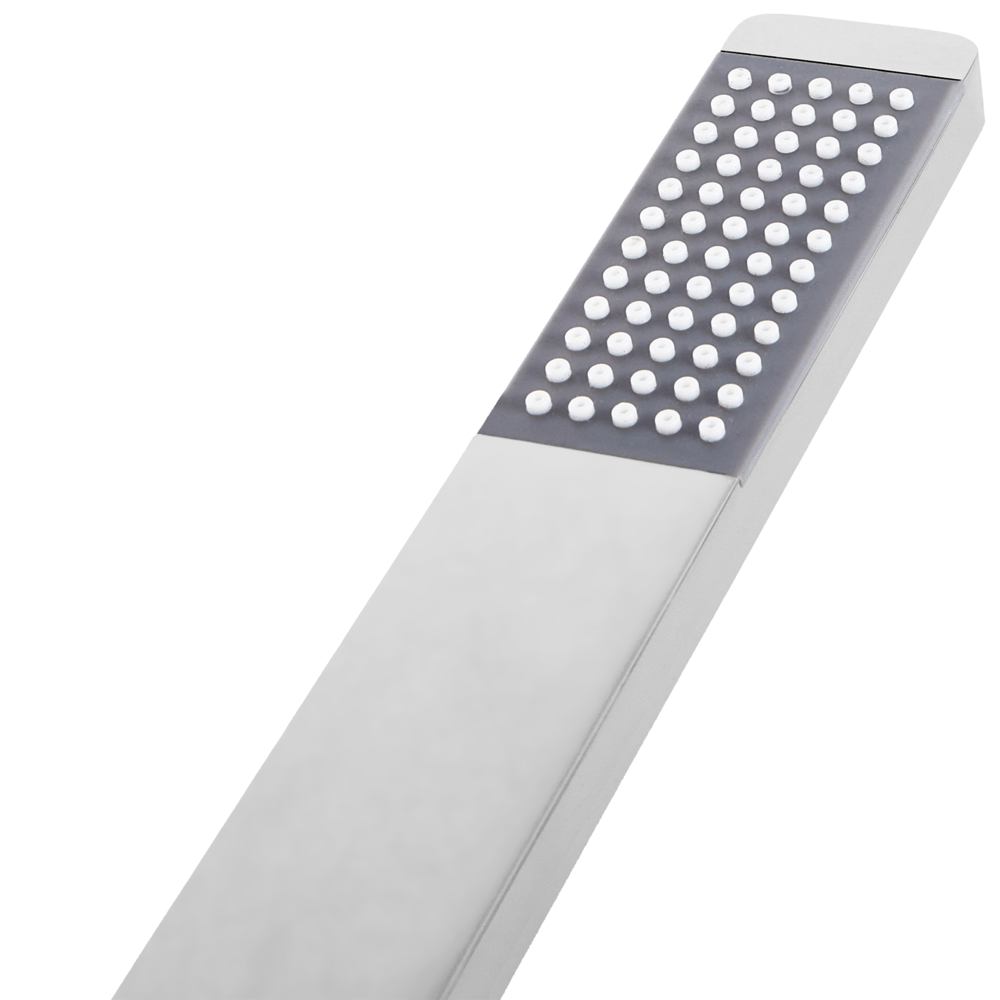 Soffione doccia in metallo argentato 1 modalità di spruzzo Moderno