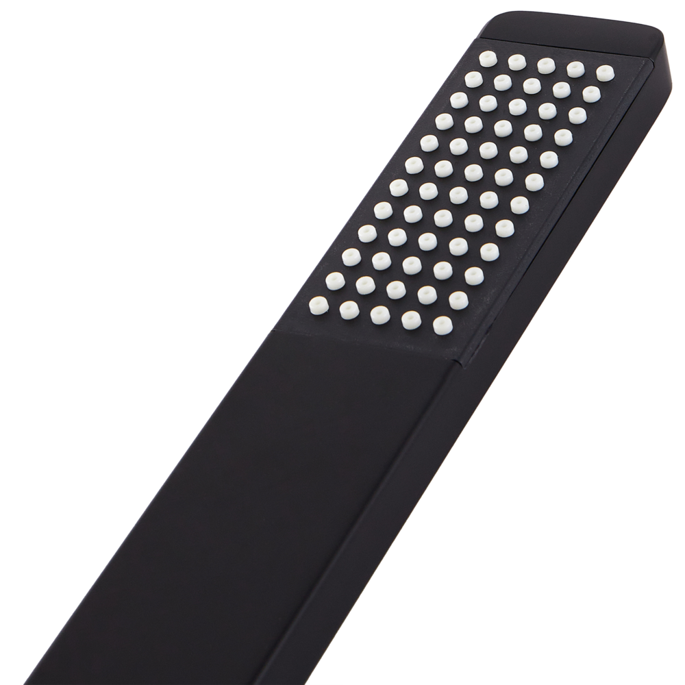 Soffione doccia in metallo nero 1 modalità di spruzzo Moderno