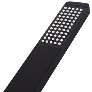 Soffione doccia in metallo nero 1 modalità di spruzzo Moderno