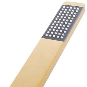 Soffione doccia in metallo oro 1 modalità di spruzzo Moderno