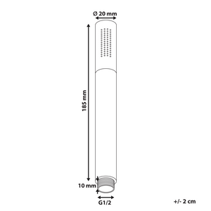 Soffione doccia in metallo oro 1 modalità di spruzzo Moderno minimalista