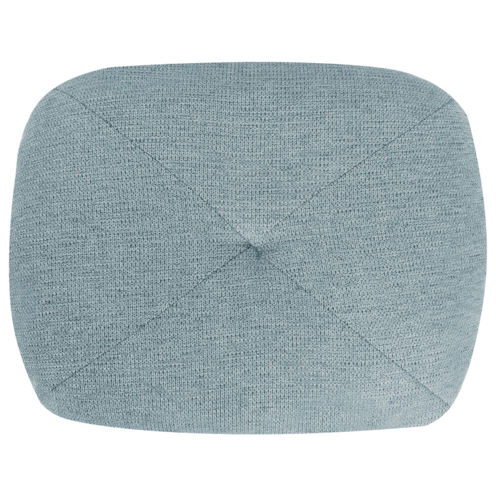 Divano Pouf Letto Tessuto Azzurro Tappezzeria Singola Sedia Letto Pieghevole con Cuscino Design Moderno