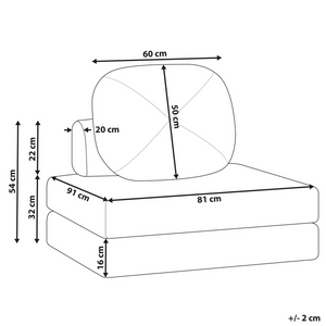 Divano Pouf Letto Marrone Tessuto Rivestimento Singolo Letto Sedia Pieghevole con Cuscino Design Moderno