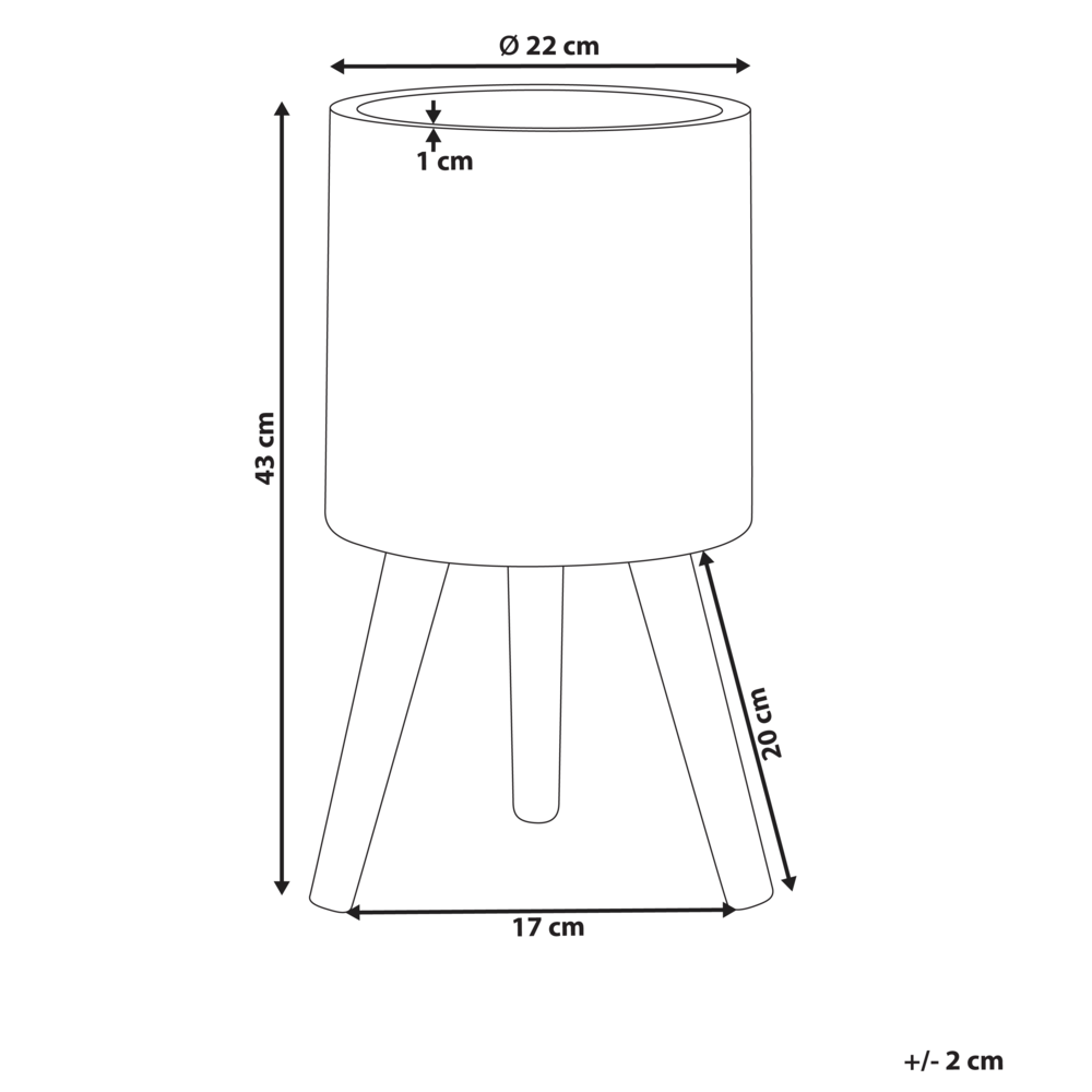 Vaso per piante bianco sporco MgO in stile antico per interni e per esterni