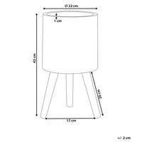 Vaso per piante bianco sporco MgO in stile antico per interni e per esterni