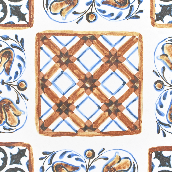 Scaffale angolare da giardino Ferro nero Piastrelle di ceramica Scala pieghevole Scaffale all'aperto