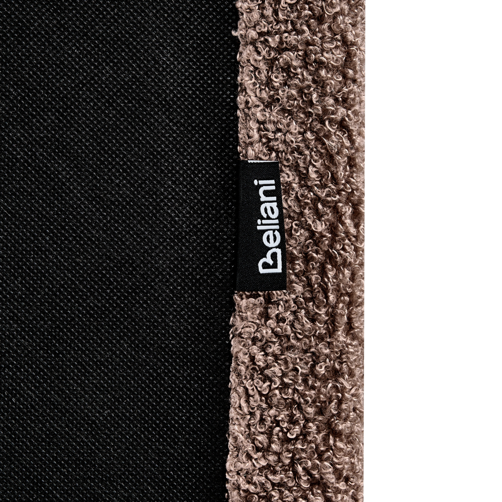 Letto matrimoniale ad acqua in bouclé marrone 180 x 200 cm poggiatesta Design moderno