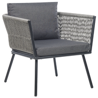 Set di copricuscini per esterni per seduta e schienale Grigio UV Resistente stile minimalista