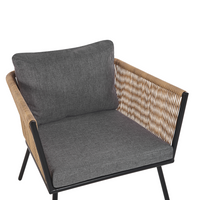 Set di copricuscini per esterni per seduta e schienale Grigio scuro UV Resistente stile minimalista