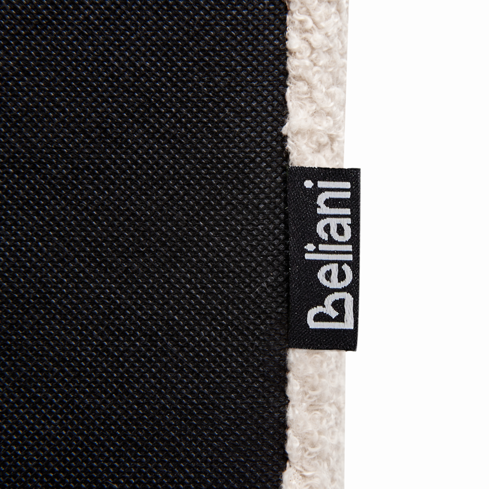 Letto matrimoniale ad acqua in bouclé bianco sporco 180 x 200 cm poggiatesta Design moderno