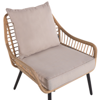 Set di copricuscini per esterni per seduta e schienale Beige UV resistente stile minimalista