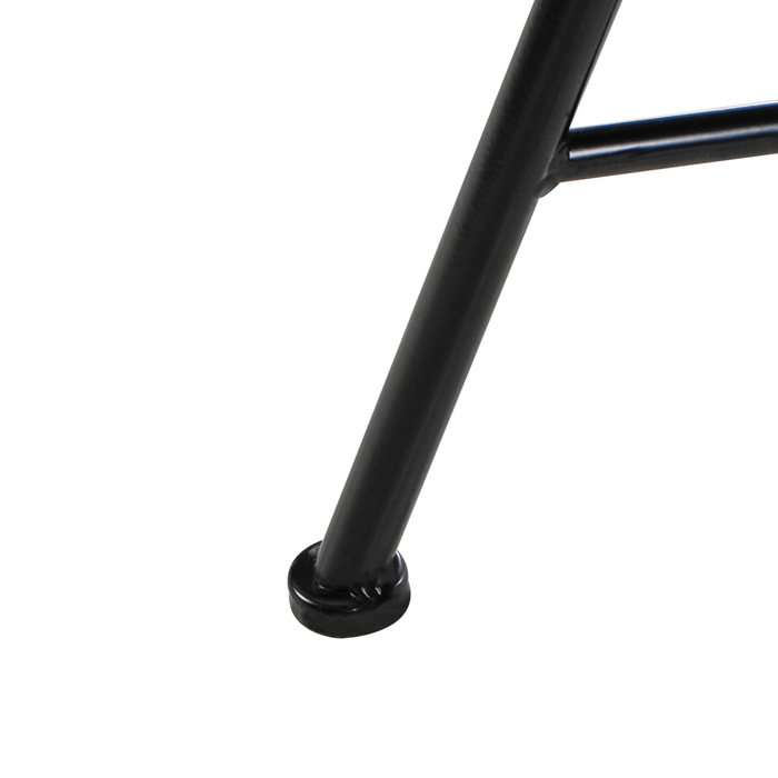 Tavolo Bistro in metallo con piastrelle in ceramica bianche e nere giardino balcone esterno