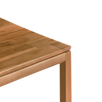 Isola da cucina per esterni in legno di acacia marrone 2 ripiani con top 50 x 80 x 90 cm Giardino Cucina Pranzo