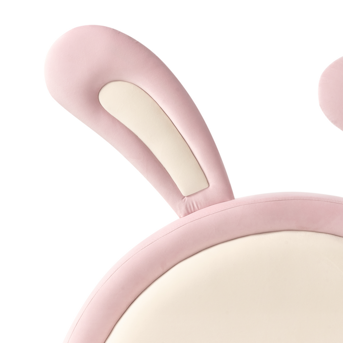 Letto moderno in velluto rosa per bambini con base a doghe 90x200 cm cameretta Moderna