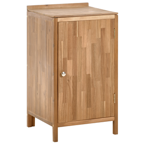 Mobile da cucina per esterni in legno di acacia marrone 2 ripiani con top 50 x 50 x 90 cm Giardino Cucina Pranzo