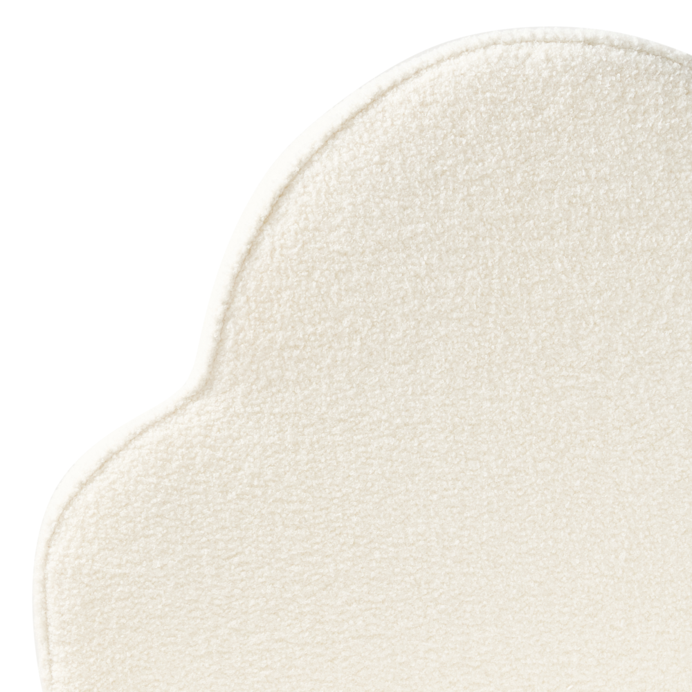 Letto bianco sporco Velluto Imbottito Telaio Poggiatesta 3ft EU Dimensione Singola Camera da Letto Bambini Camera Moderna Tradizionale