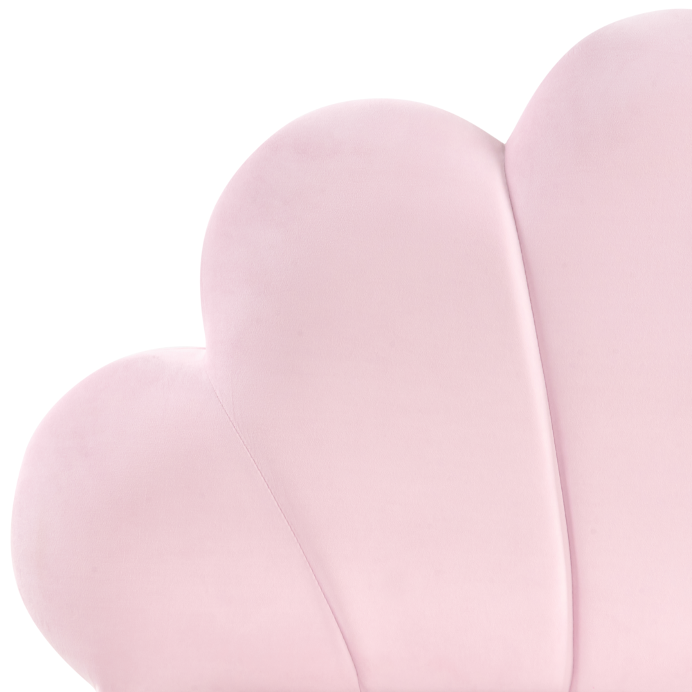 Letto moderno in velluto per bambini con base a doghe rosa Singolo Camera da Letto Bambini