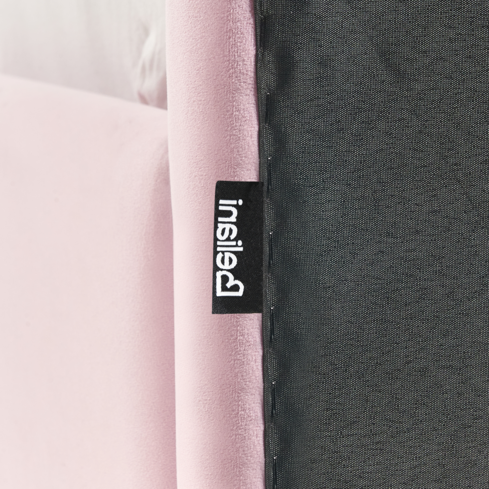 Letto moderno in velluto per bambini con base a doghe rosa Singolo Camera da Letto Bambini