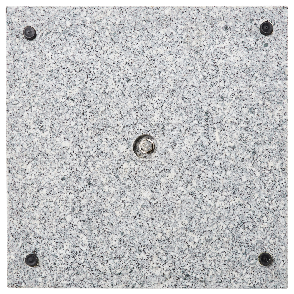 Ombrellone quadrato da giardino in legno base 45 x 45 cm Marrone balcone terrazzo elegante