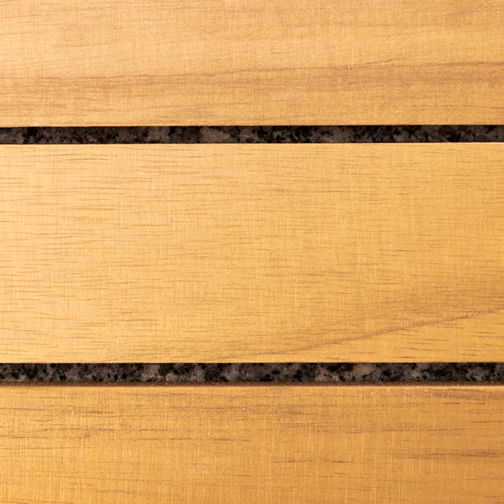 Ombrellone quadrato da giardino in legno base 45 x 45 cm Marrone balcone terrazzo elegante