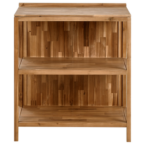 Set da cucina per esterni con lavello e rubinetto Legno di acacia marrone e nero Unità di scaffali in acciaio inox