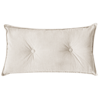 Divano Angolare Bianco Crema Velluto A Coste 3 Posti Cuscini Extra Dispersi versione sinistra stile Moderno