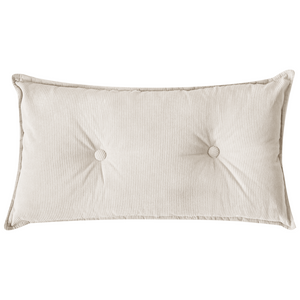 Divano Angolare Bianco Crema Velluto A Coste 3 Posti Cuscini Extra Dispersi versione sinistra stile Moderno