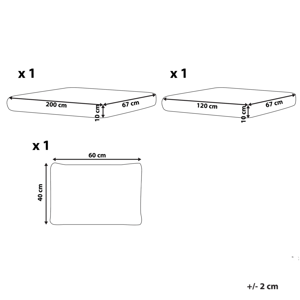 Set di copricuscini per divano da esterno beige chiaro giardino morbidi