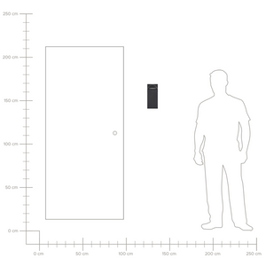 Lampada da parete a LED per esterni Nero Metallo Ferro Vetro Opaco Design Moderno Giardino Patio