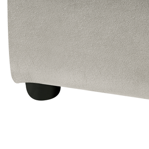 Letto matrimoniale ad acqua in velluto tortora 160 x 200 cm stile classico minimalista