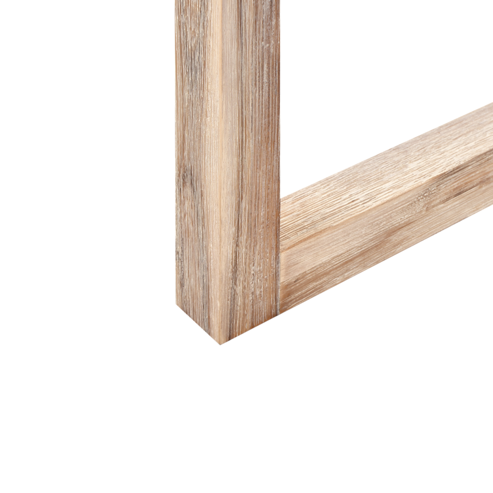 Tavolo da pranzo da giardino Piano in cemento Gambe in legno di acacia 180 x 90 cm Grigio per 6 persone