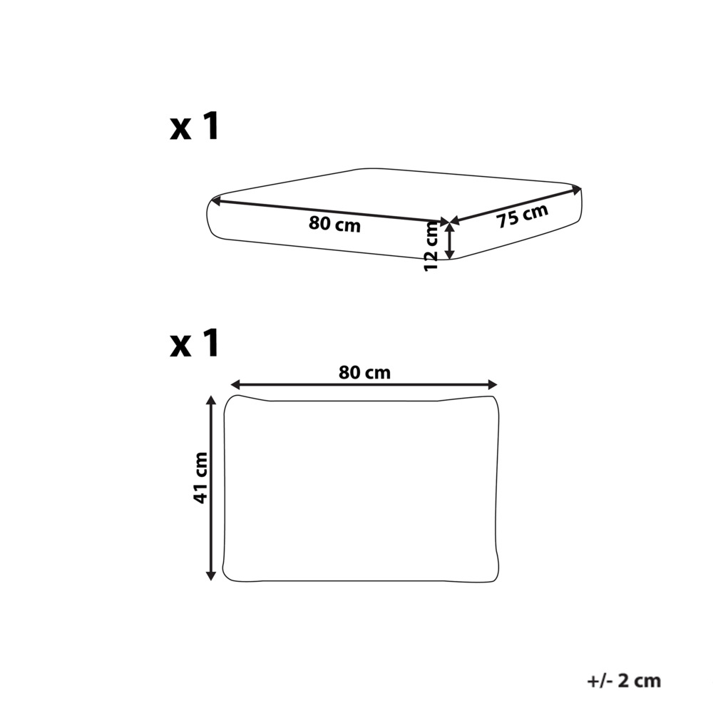 Set di fodere per cuscini da esterno in tessuto di bianco giardino balcone